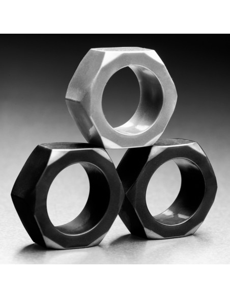Lot de 3 Cockrings Souples Cock Nuts