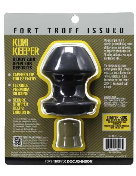 Plug tunnel Kum Keeper L 7.5 x 7.5cm