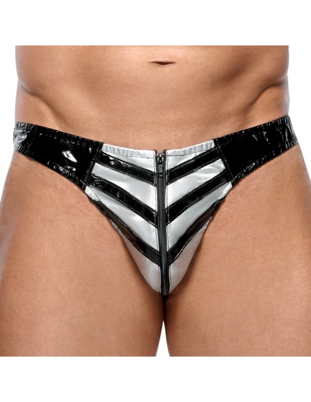 Slip sexy Vinyl Raft Noir-Argenté