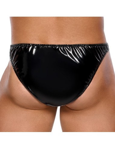 Slip sexy Vinyl Raft Noir-Argenté