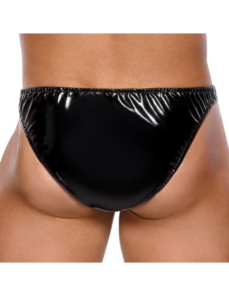 Slip sexy Vinyl Raft Noir-Argenté