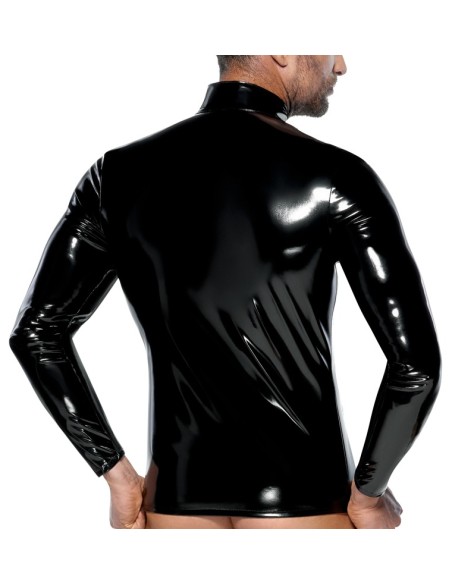 T-shirt sexy Vinyl Up Noir T-shirt sexy Vinyl Up Noir
