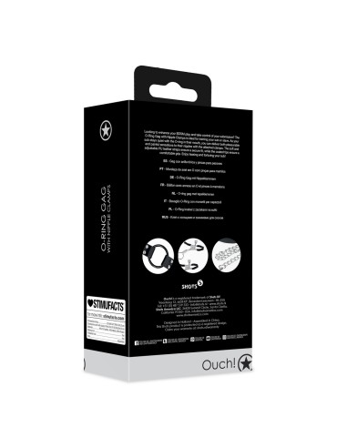 Bâillon et Pinces-tétons O-Ring 5cm