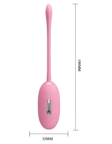 Oeuf sans fil rose Shock fun - 19 x 3.2 cm