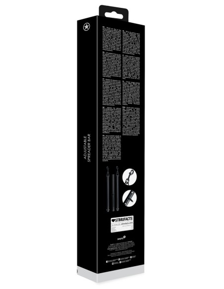 Barre d'Attaches Ajustable Spreaderiron 96 cm Noire - Bondage & Attaches - 3