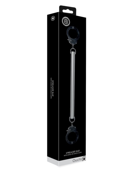 Barre avec Menottes Spreader Cuffs 35cm