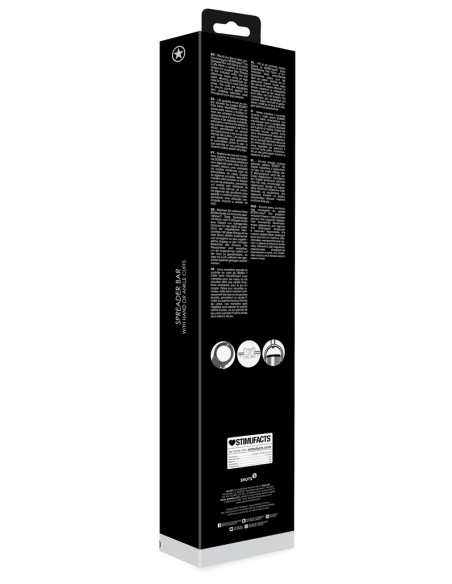 Barre avec Menottes Spreader Cuffs 35cm