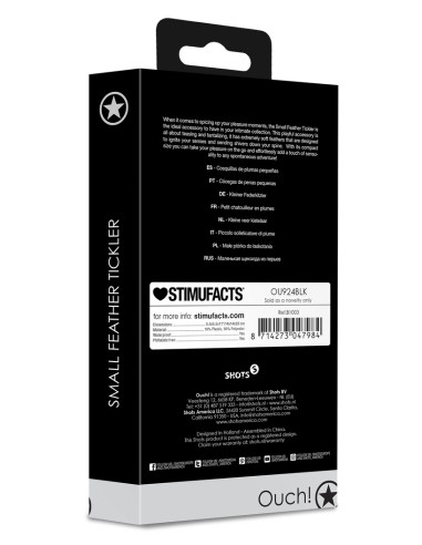 Plumeau Feather Tickler 20cm Noir