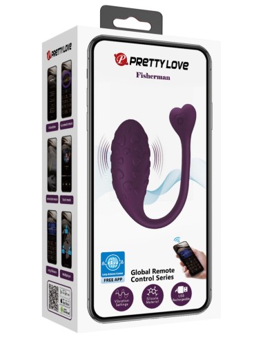 Oeuf Vibrant Sans Fil Connecté Fisherman 8 x 3.2cm