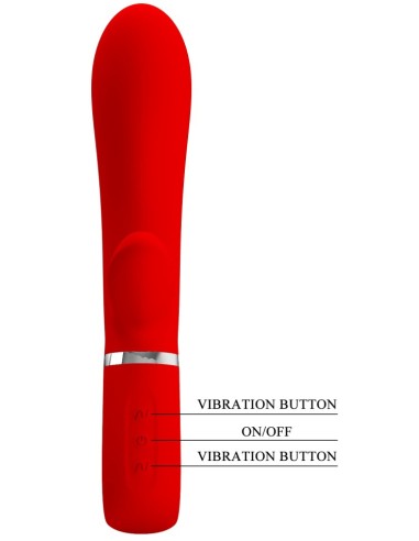 Vibro Rabbit Thomas 11 x 3.8cm Rouge