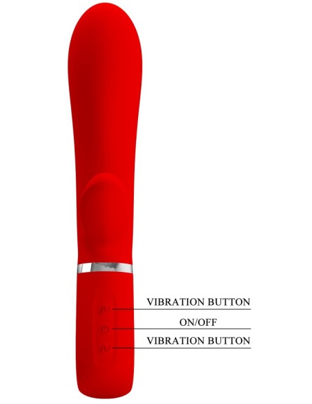 Vibro Rabbit Thomas 11 x 3.8cm Rouge Vibro Rabbit Thomas 11 x 3.8cm Rouge