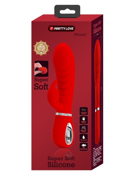 Vibro Rabbit Prescott 12 x 3.9cm Rouge