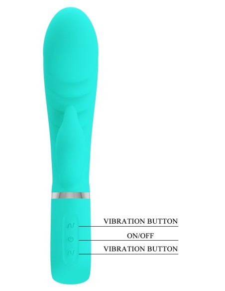 Vibro Rabbit Prescott 12 x 3.9cm Turquoise