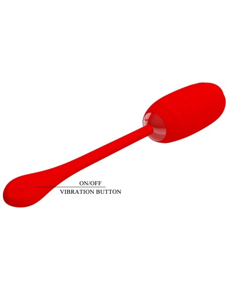Oeuf Vibrant Kirk 8 x 3.5cm Rouge Oeuf Vibrant Kirk 8 x 3.5cm Rouge