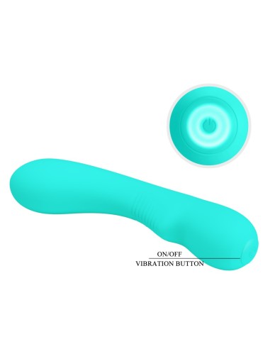 Stimulateur Prostatique Vibrant Matt 15 x 4cm Turquoise