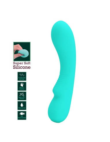 Stimulateur Prostatique Vibrant Matt 15 x 4cm Turquoise
