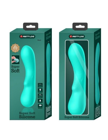 Stimulateur Prostatique Vibrant Matt 15 x 4cm Turquoise