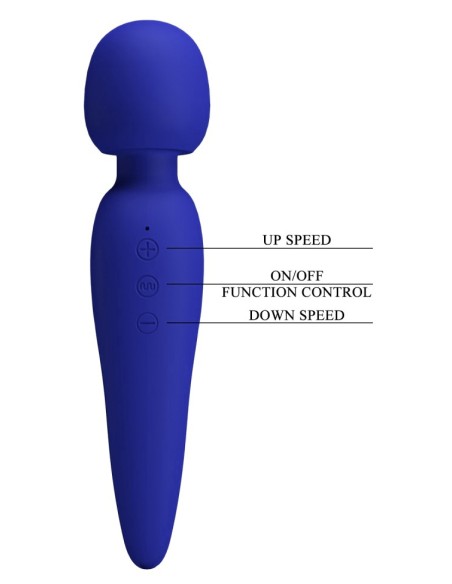 Wand Meredith 21.5cm Tête 50mm Indigo Wand Meredith 21.5cm Tête 50mm Indigo