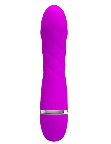Vibromasseur design Truda 19.5 x 3.5cm - Violet
