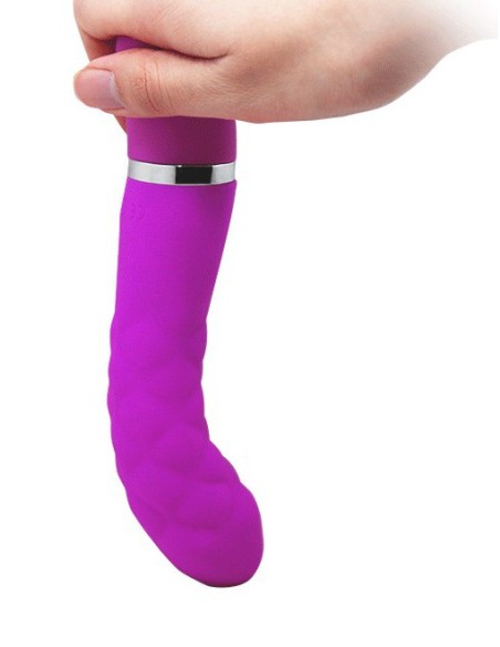 Vibromasseur design Truda 19.5 x 3.5cm - Violet