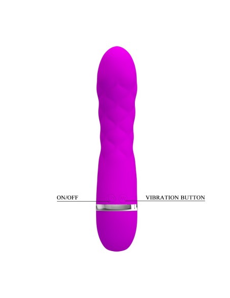 Vibromasseur design Truda 19.5 x 3.5cm - Violet