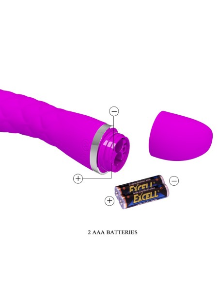 Vibromasseur design Truda 19.5 x 3.5cm - Violet