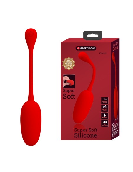 Oeuf Vibrant Knucker 7 x 3.3cm Rouge