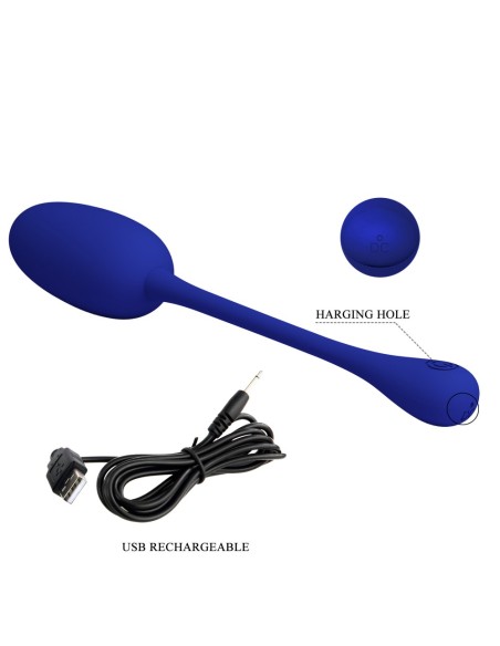 Oeuf Vibrant Knucker 7 x 3.3cm Indigo