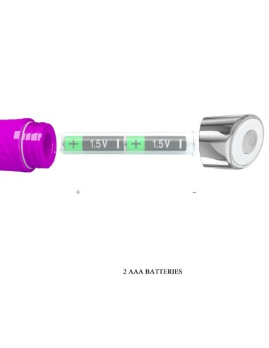 Vibromasseur Reginald 16.5 x 2.7 cm - Violet