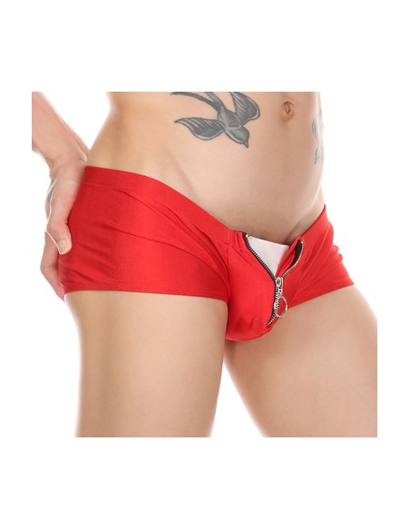 Shorty avec Zip Mino Rouge
