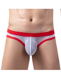 Slip Clipo Blanc-Rouge