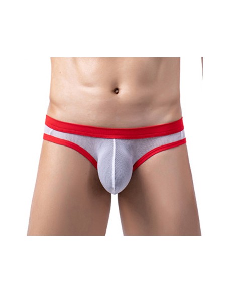 Slip Clipo Blanc-Rouge