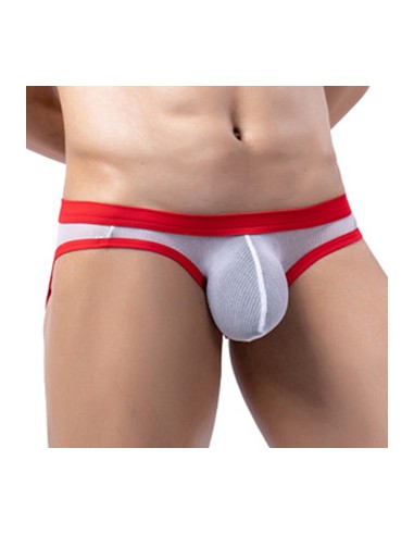 Slip Clipo Blanc-Rouge