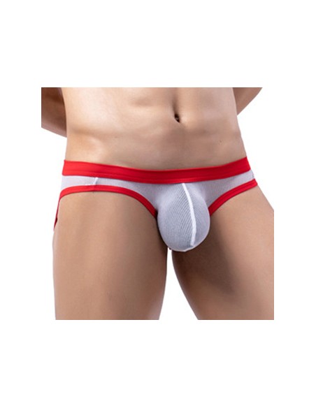 Slip Clipo Blanc-Rouge