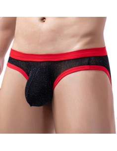 Slip Clipo Noir-Rouge