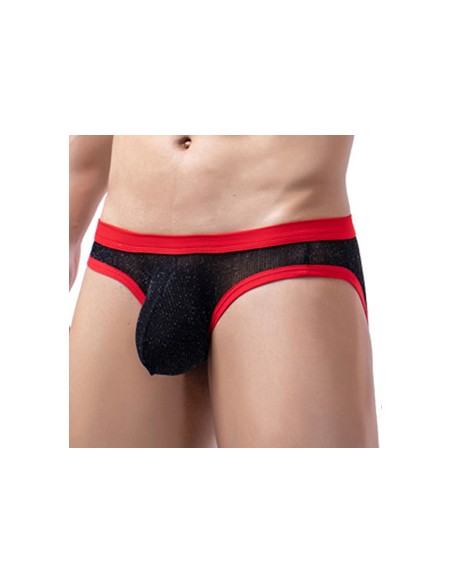 Slip Clipo Noir-Rouge