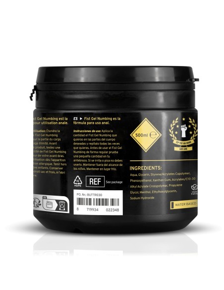 Lubrifiant Relaxant Buttr Fist Gel 500ml Lubrifiant Relaxant Buttr Fist Gel 500ml