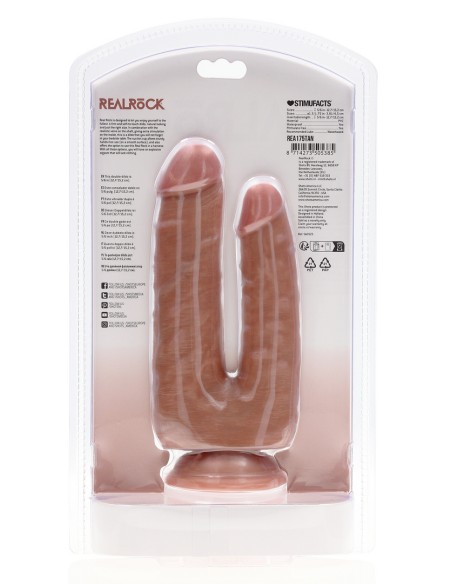 Double Gode Double Trouble 15 x 4.5cm Marron Double Gode Double Trouble 15 x 4.5cm Marron