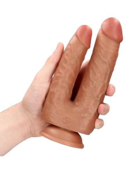 Double Gode Double Trouble 15 x 4.5cm Marron Double Gode Double Trouble 15 x 4.5cm Marron