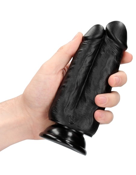 Double Gode Two In One 15.5 x 6.5cm Noir Double Gode Two In One 15.5 x 6.5cm Noir