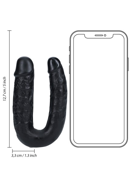 Double Gode U Shape 12 x 3cm Noir