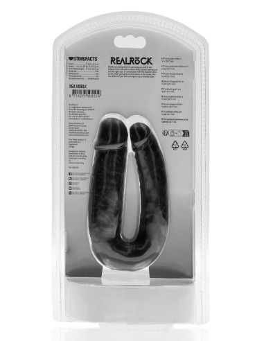 Double Gode U Shape 12 x 3cm Noir