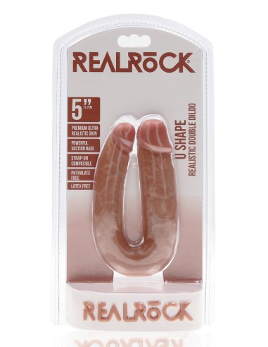 Double Gode U Shape 12 x 3cm Marron