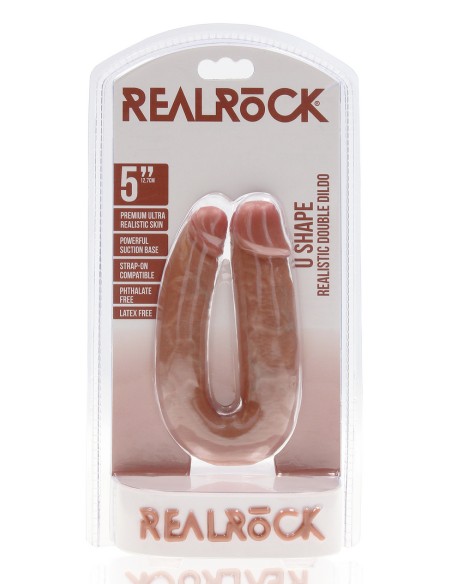 Double Gode U Shape 12 x 3cm Marron Double Gode U Shape 12 x 3cm Marron