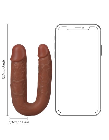 Double Gode U Shape 12 x 3cm Marron