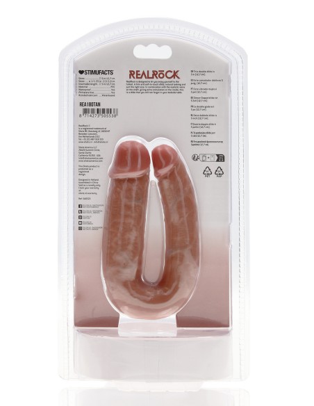 Double Gode U Shape 12 x 3cm Marron Double Gode U Shape 12 x 3cm Marron