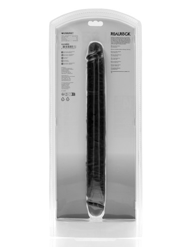 Double Gode Straight Slim 35.5 x 3.8cm Noir