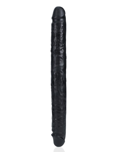 Double Gode Straight Slim 35.5 x 3.8cm Noir Double Gode Straight Slim 35.5 x 3.8cm Noir