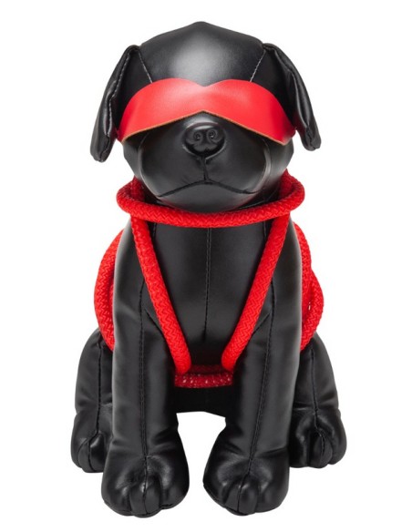 Chien en Simili Rover 24cm Noir Chien en Simili Rover 24cm Noir