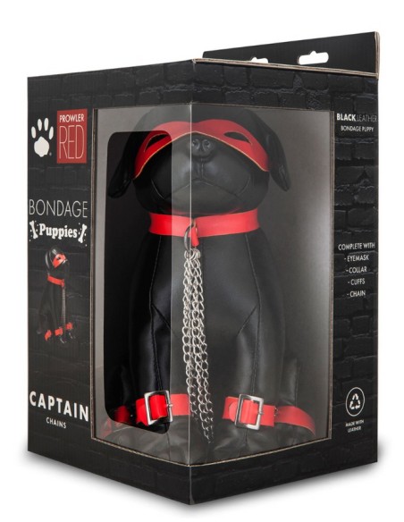 Chien en Simili Captain Chains 24cm Noir Chien en Simili Captain Chains 24cm Noir